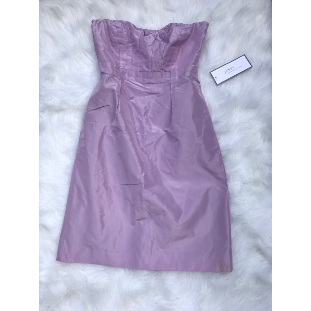 NWT J Crew Silk Lilac Cocktail Dress